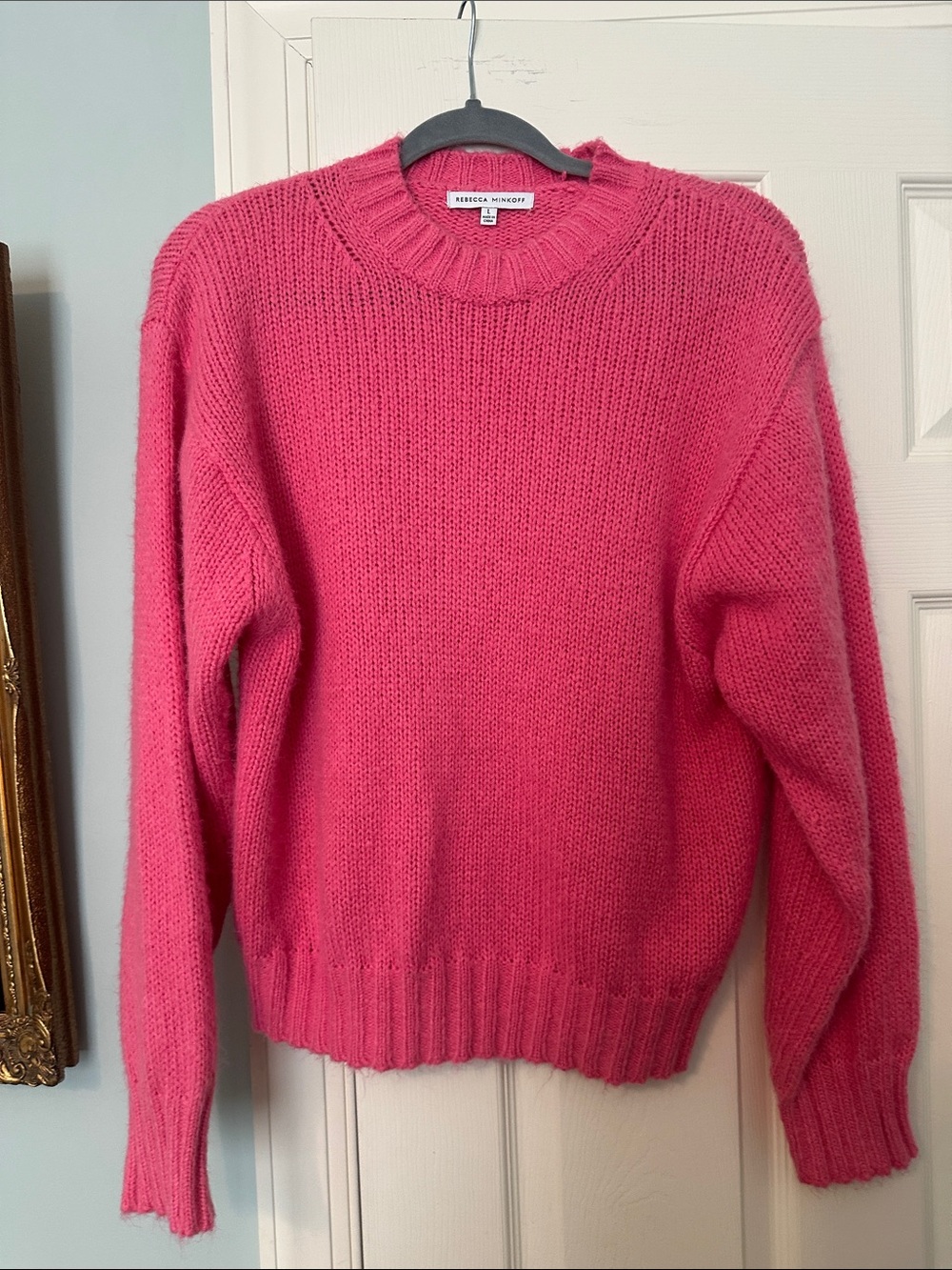 Rebecca Minkoff Hot Pink Crewneck Sweater